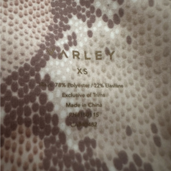 Varley Animal Snakeskin Print Leggings size XS - Picture 7 of 8